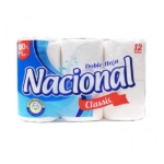 Papel higiénico Nacional 12 rollos